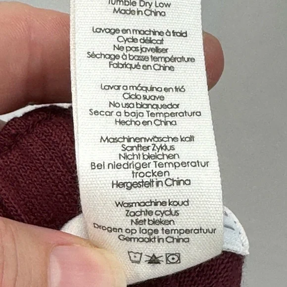 PJ Salvage Elastic Waist Lounge Sleep Pants - Port Wine Red - RIRLP - Picture 8 of 9